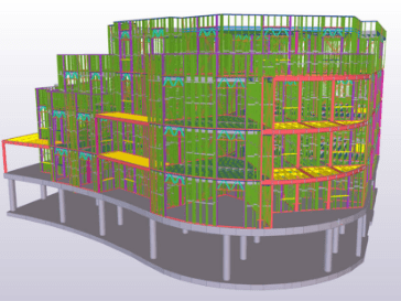 Modular building graphic